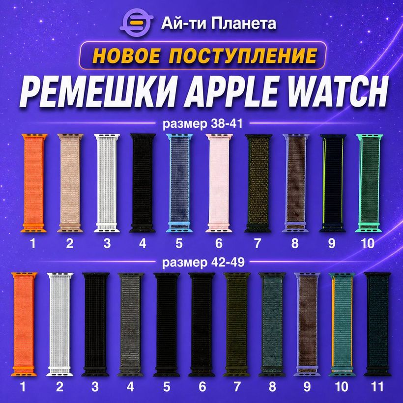 Ремешки для Apple Watch, нейлон